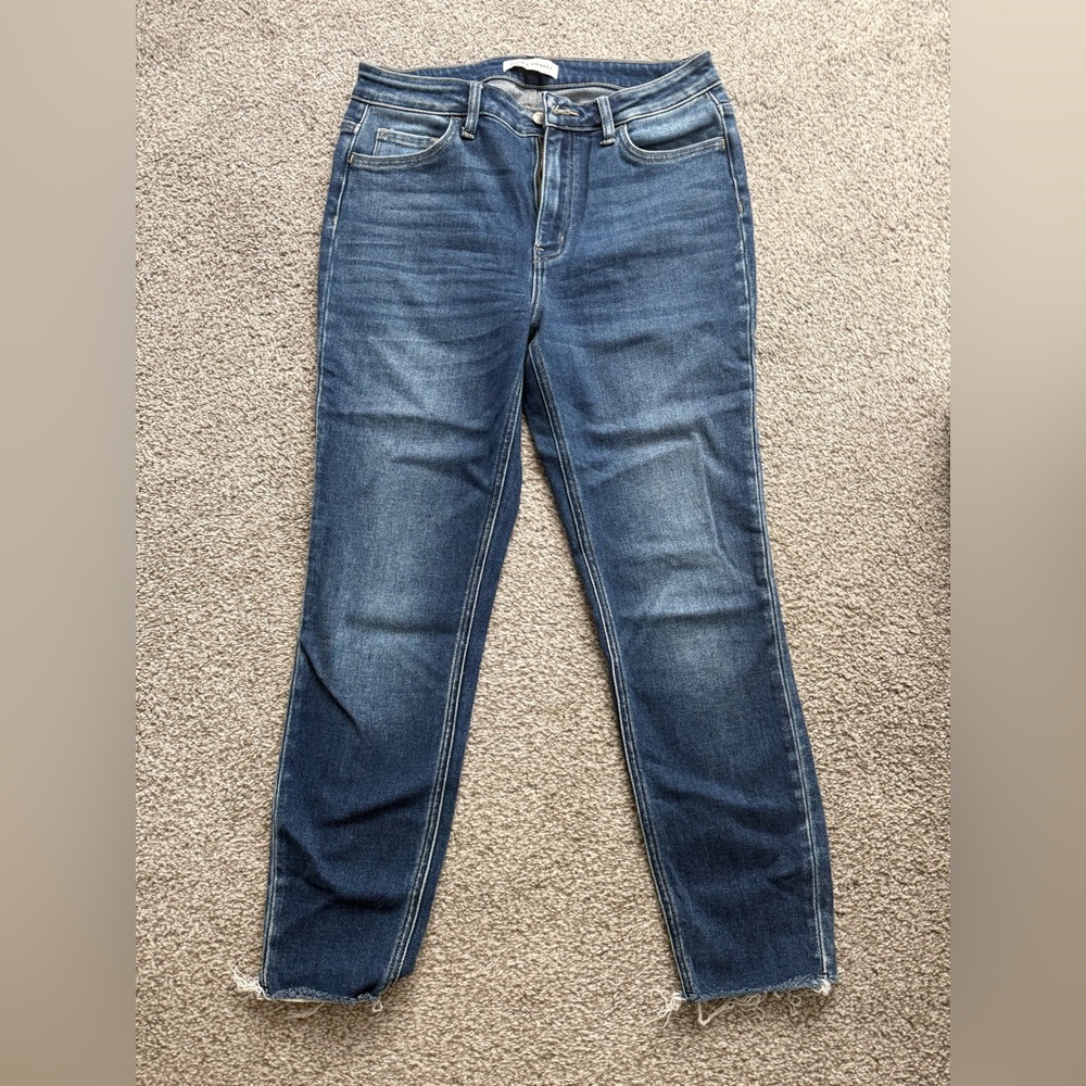 Flying Monkey Skinny Jeans High Rise Stretch Denim Size 30 Dark Wash